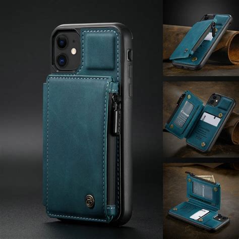 Slim Zipper Wallet Back Case For iPhone 11 to 15 series – Onetify