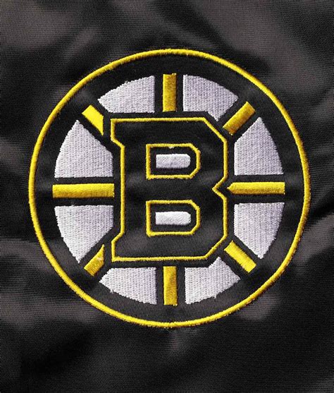 Starter Black/Gold Varsity Satin Boston Bruins The Leader Jacket ...