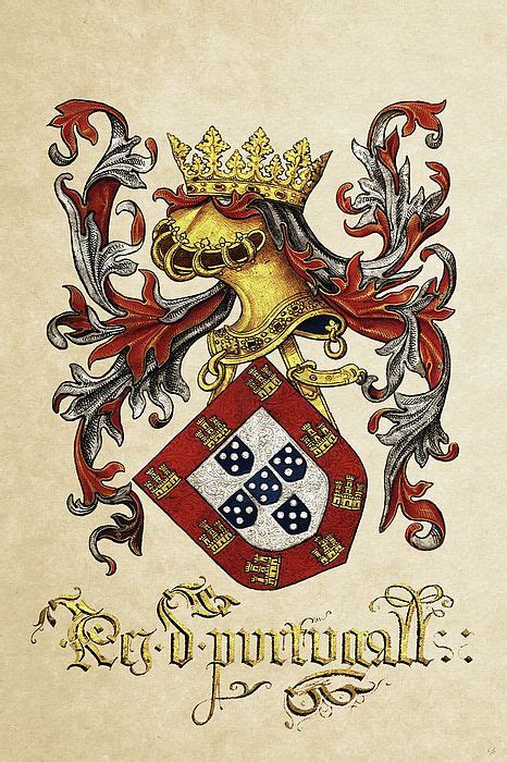 Arms of King of Portugal - Livro do Armeiro-Mor by Serge Averbukh ...