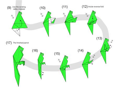 Martin's Origami: Parrot