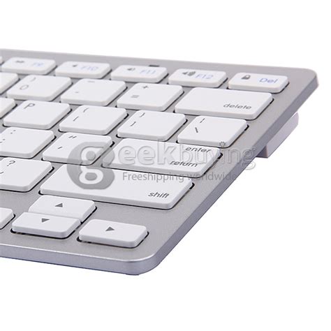 12 Inch Aluminum BT Wireless Mini Slim Keyboard For Android Tablet PC