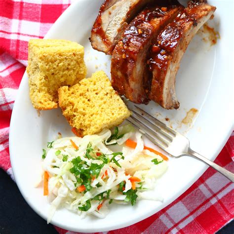 Sweet and Spicy BBQ Ribs with Homemade Cornbread - SunPork Fresh Foods