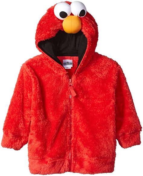 Sesame street elmo little boys costume hoodie, red 5 Years - Walmart.com