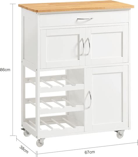 10 Best Island Carts For A Small Kitchen Under $200