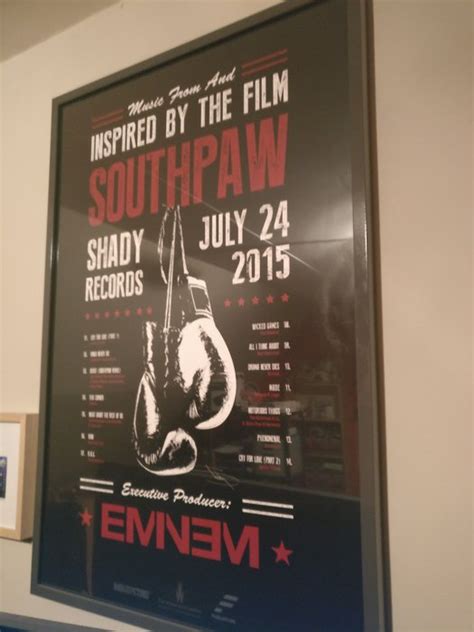 Movie Poster Southpaw signed by Eminem - Catawiki