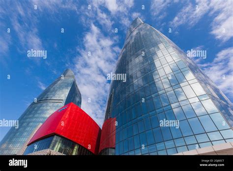 Azerbaijan, Baku. The Flame Towers Stock Photo - Alamy