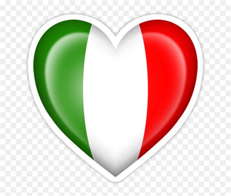 "italian Heart Flag - Italian Flag Heart Png, Transparent Png - vhv