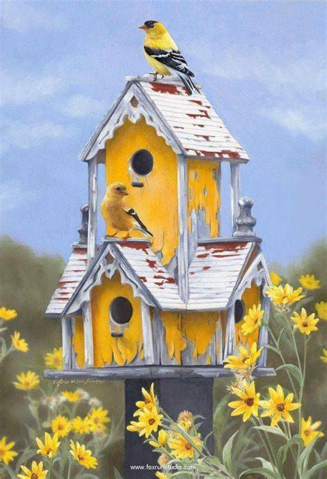 pretty yellow birdhouse | Bird house, Bird houses, Bird house ideas