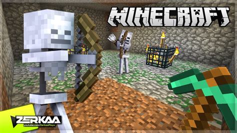 Finding Our First Skeleton Mob Spawner! (Minecraft #9) - YouTube