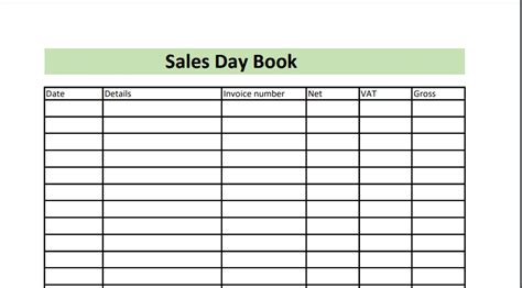 What Is A Sales Day Book? Free Template And Examples