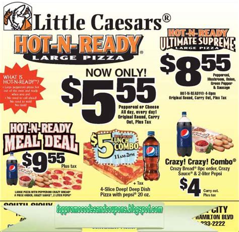 Free Promo Codes and Coupons 2020: Little Caesars Coupons