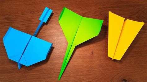 How To Make 5 EASY Paper Airplanes that FLY FAR | PPO - YouTube