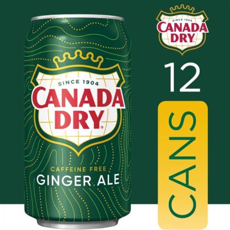 Canada Dry Ginger Ale Caffeine Free Soda Cans, 12 pk / 12 fl oz - Pick ‘n Save