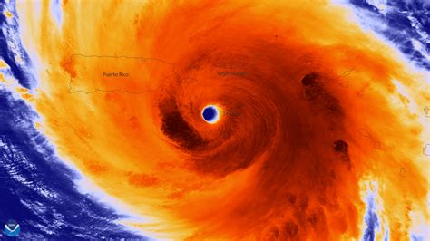 Eye of Hurricane Maria Approaches Puerto Rico | NOAA National Environmental Satellite, Data, and ...