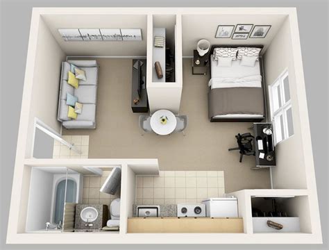 100+ Small Studio Apartment Layout Design Ideas | Studio apartment floor plans, Apartment layout ...