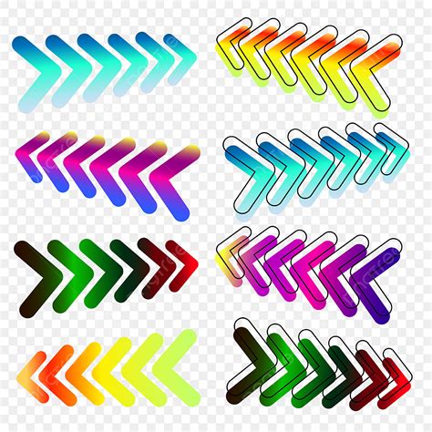 Including Clipart PNG Images, Colorful Arrow Vector Include Border, Colorful, Arrow, Arrows PNG ...