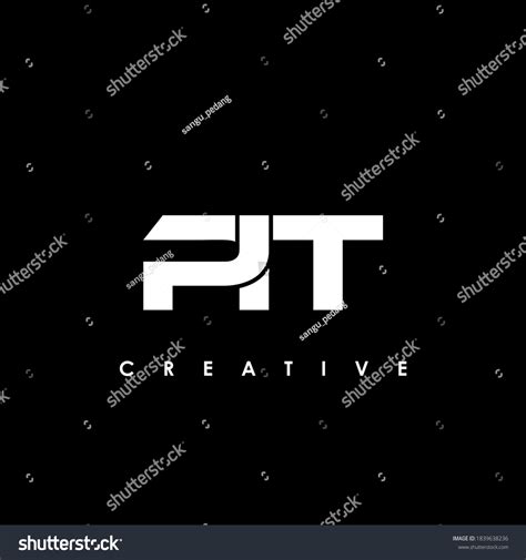 Pit Letter Initial Logo Design Template Stock Vector (Royalty Free ...