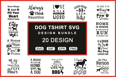 Dog Quotes T Shirt Bundle Graphic by DesignSquad & Mockups · Creative ...