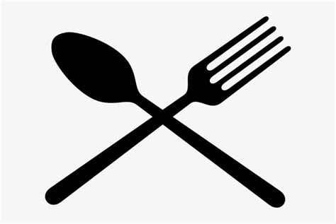 Black Fork And Spoon Cross Clip Art At Clipart Library - Spoon And Fork ...