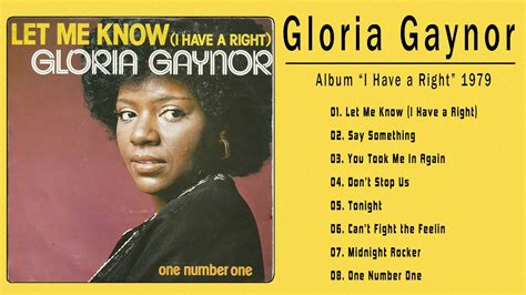 Gloria Gaynor Full Album "I Have a Right" 1979 - Gloria Gaynor's best disco album 1979 - YouTube