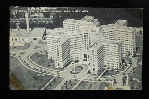 1953 Aerial View Veterans Administration Hospital Albany NY Postcard ...