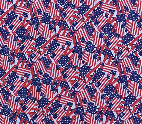 American Flag Fabric USA material cotton by OmasFabricAndGifts