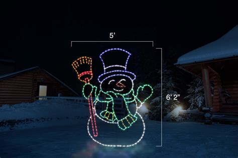 Wire Light Up Snowman | Christmas Cottage Lights