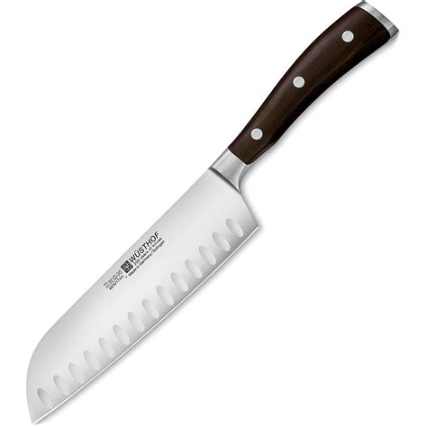 Nóż Santoku 17 cm Wusthof Ikon hebanowa rączka | sklep internetowy GaleriaLimonka.pl