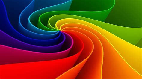 HD wallpaper: multicolored swirl digital wallpaper, line, paint, rainbow, bending | Wallpaper Flare