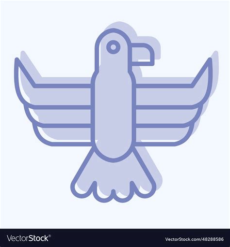 Icon eagle related to american indigenous symbol Vector Image