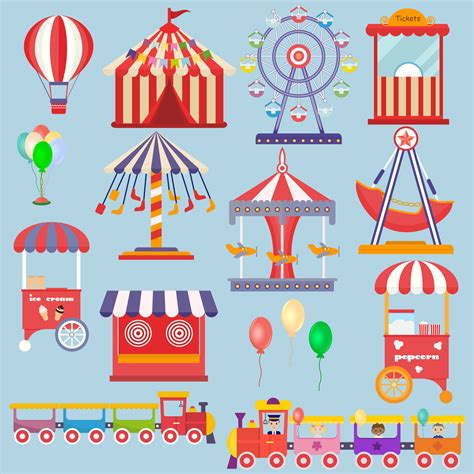 Amusement Park Ride Clipart