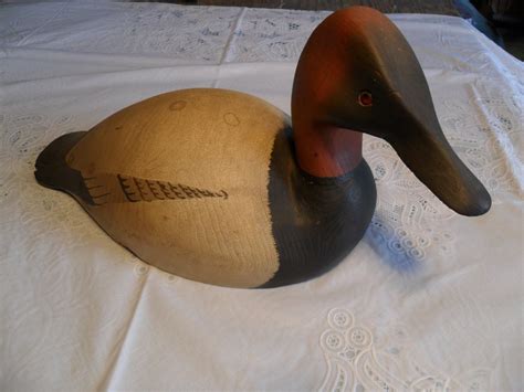 Antique Canvasback Duck Decoy Carved by the Famous William