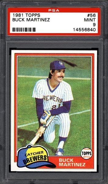 1981 Topps & Topps Traded Buck Martinez | PSA CardFacts®