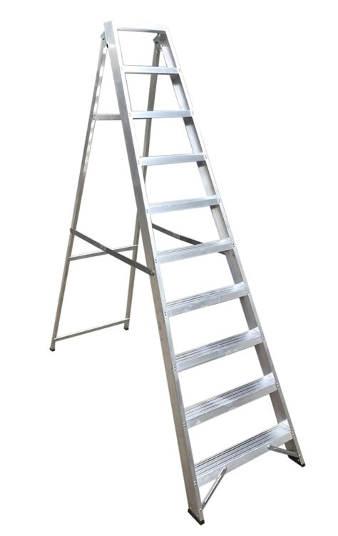 RS PRO | RS PRO Aluminium 10 steps Step Ladder, 2.170m open length | 187-4993 | RS Components