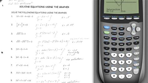 Calculator Solving Equations - YouTube