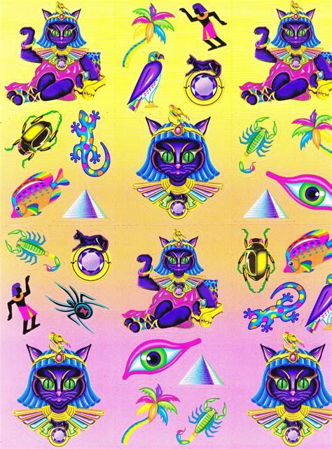 Vintage Lisa Frank Stickers Cleocatra S-244