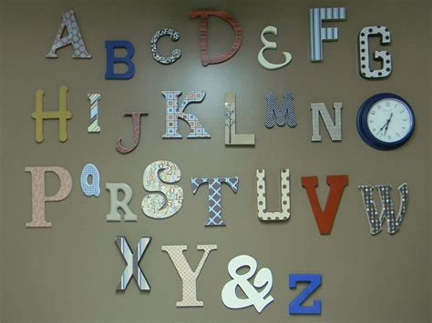 Maddux's Alphabet Wall - Organize and Decorate Everything