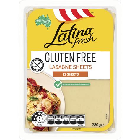 Latina Fresh Gluten Free Lasagne Sheets 280g | Woolworths