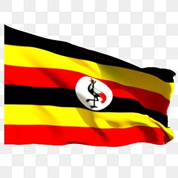 Uganda Flag Waving Clipart