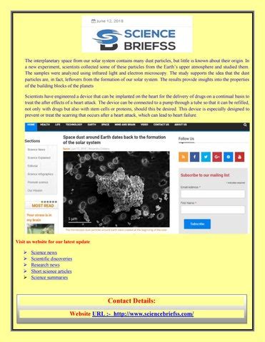 Science news in short short science articles by Mysecurityservices - Issuu