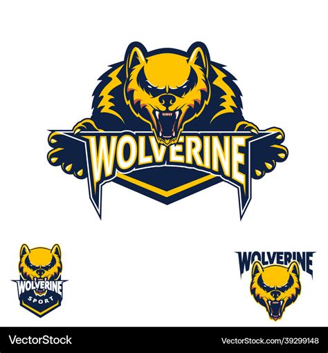 Wolverine Logo Mascot Vector Images (25)