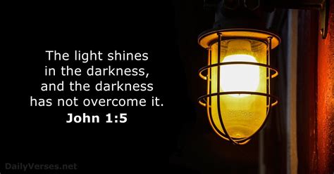 John 1:5 - Bible verse - DailyVerses.net