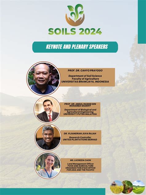 SPEAKERS – THE INTERNATIONAL SOIL SCIENCE CONFERENCE 2024