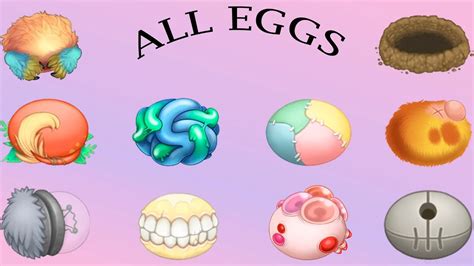 All Eggs | My Singing Monsters - YouTube