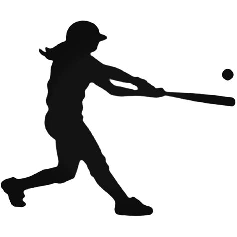 Softball Batter Silhouette at GetDrawings | Free download