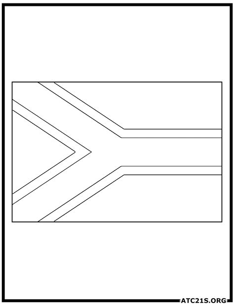 South Africa Flag Coloring Page | ATC21S