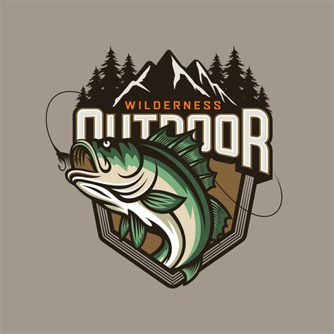 Fishing logo design template illustration 5426243 Vector Art at Vecteezy