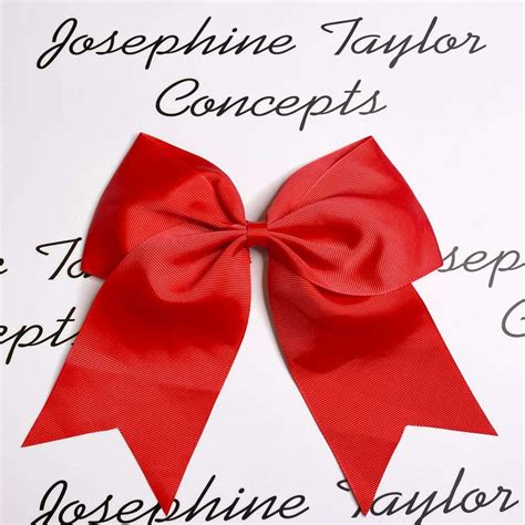 Large Hair Clip On Bow - Red - Josephine Taylor Concepts