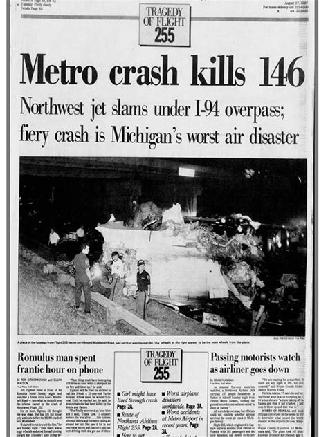 36th anniversary of Northwest Airlines Flight 255 crash in Romulus