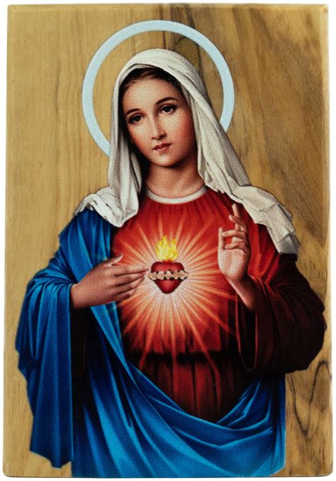 Buy Logos Trading Post Virgin Mary Immaculate Heart Icon Decor, Holy ...
